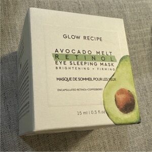 Glow recipe avocado melt retinol eye sleeping mask full size 0.5 oz new